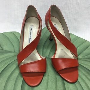 Brian Atwood Lovely Autumn/Reddish Color Heels.
